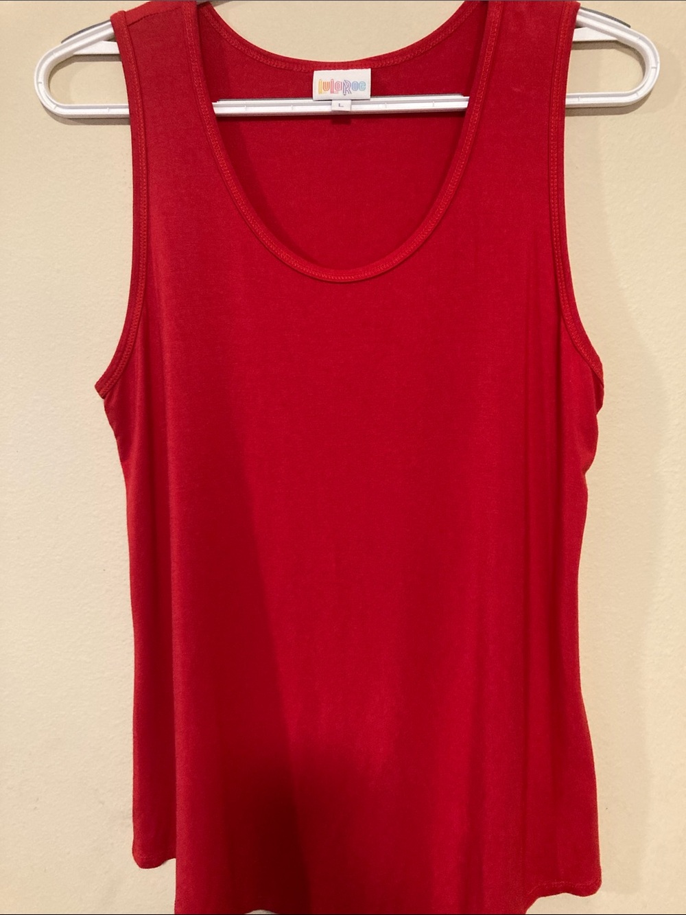 LuLaRoe Red Scoop Neck Tank Top